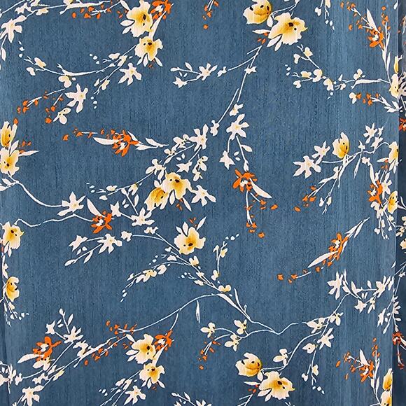 Papermoon Womans size L Sleeveless Floral Tank Top Blouse Teal Popover Lined NEW - Picture 3 of 8